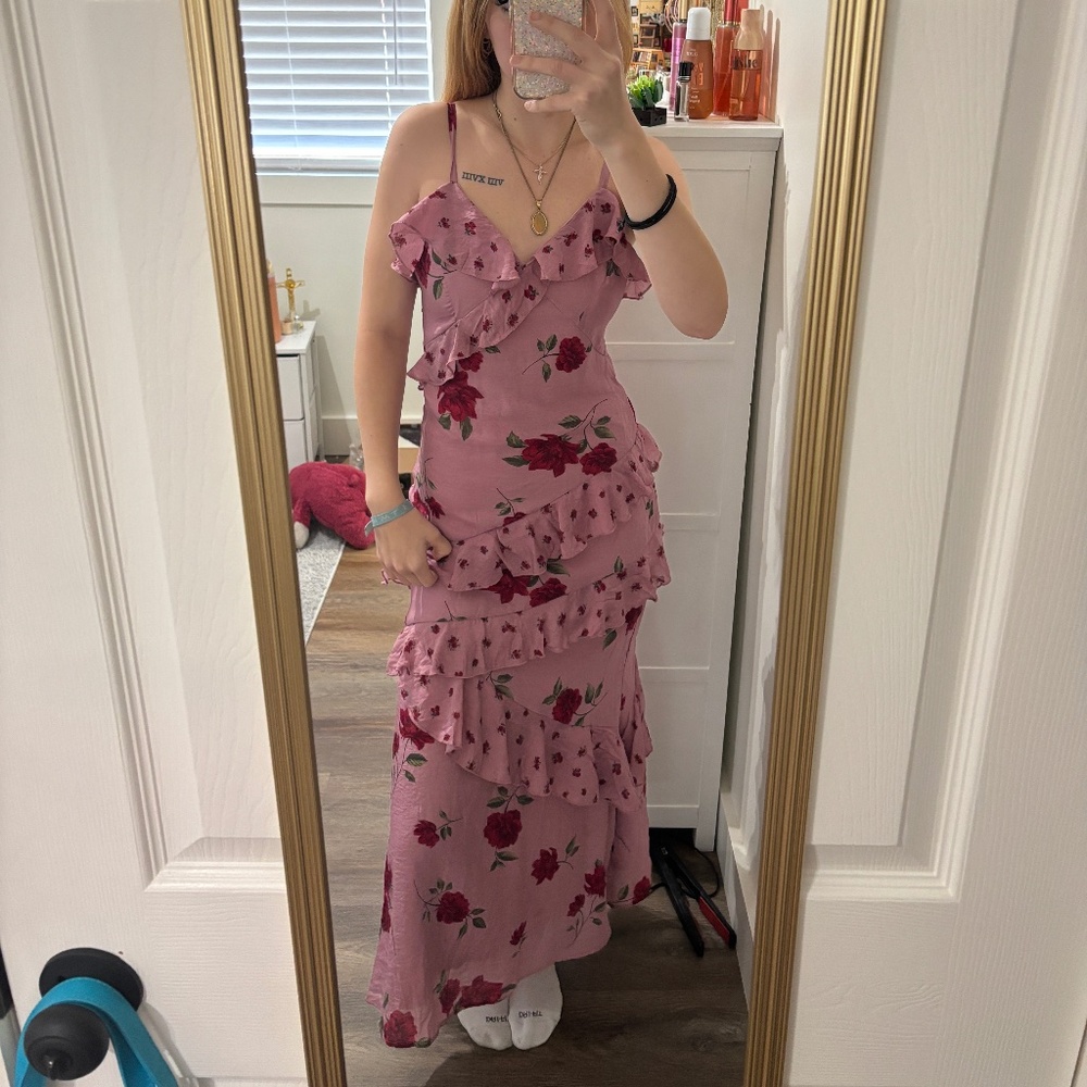 Pink Floral Dress